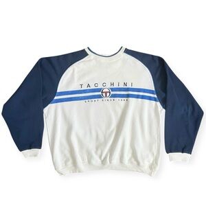 Vintage Sergio Tacchini Crewneck Sweatshirt men’s Large circa 1990s Rare preppy